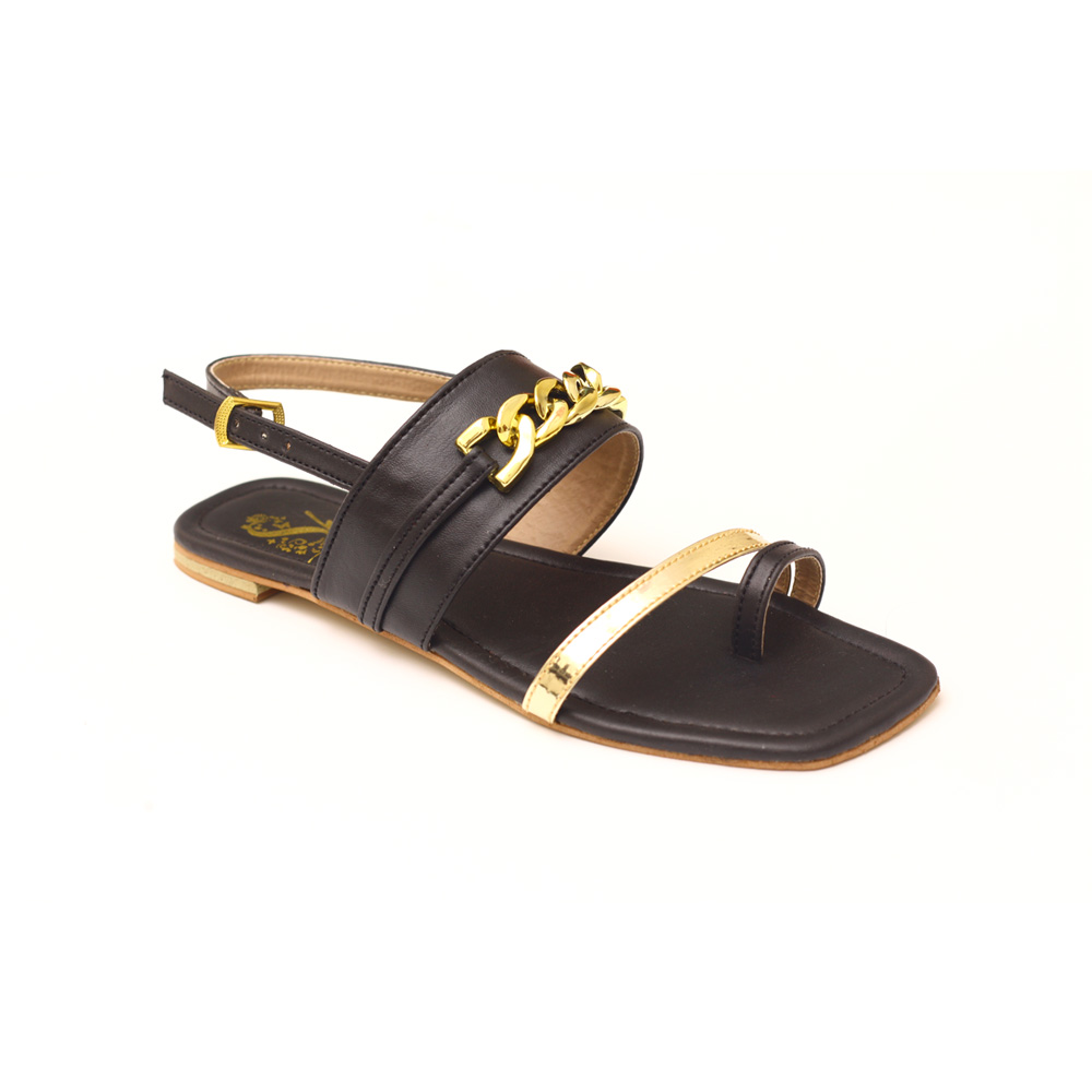 Golden chappals on sale