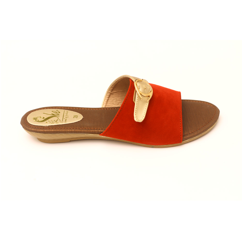 Red colour clearance chappal